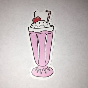 Strawberry Milkshake Sticker
